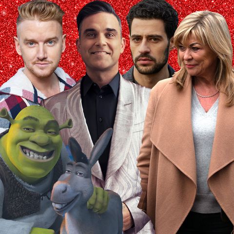 Gary Windass, Shrek and Donkey, Robbie Williams, Bancroft, Kim Tate, ITV Christmas