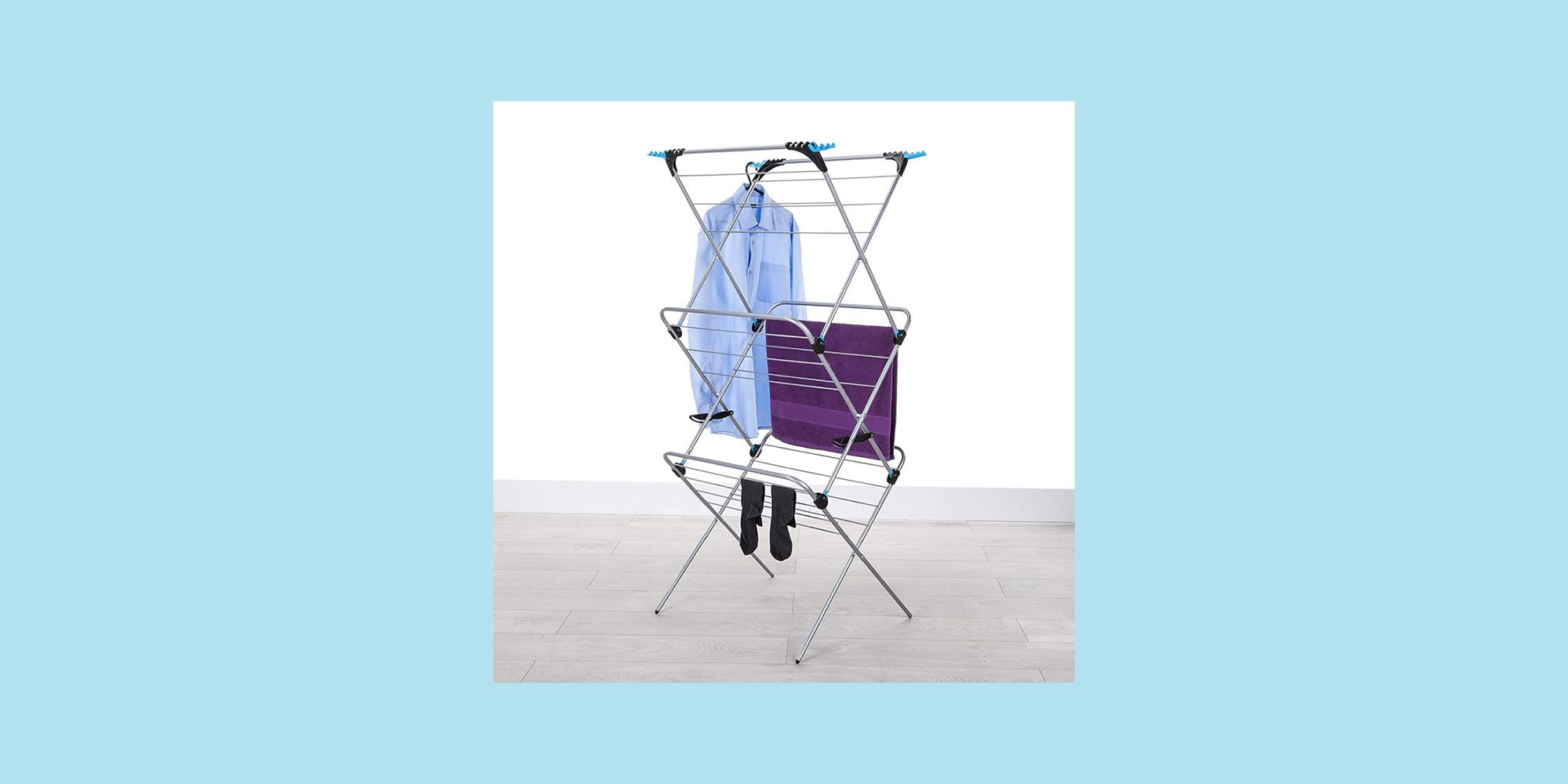 ELECTRIC CLOTHES AIRER DRYER INDOOR HORSE RACK LAUNDRY FOLDING WASHING DRY FOLD 