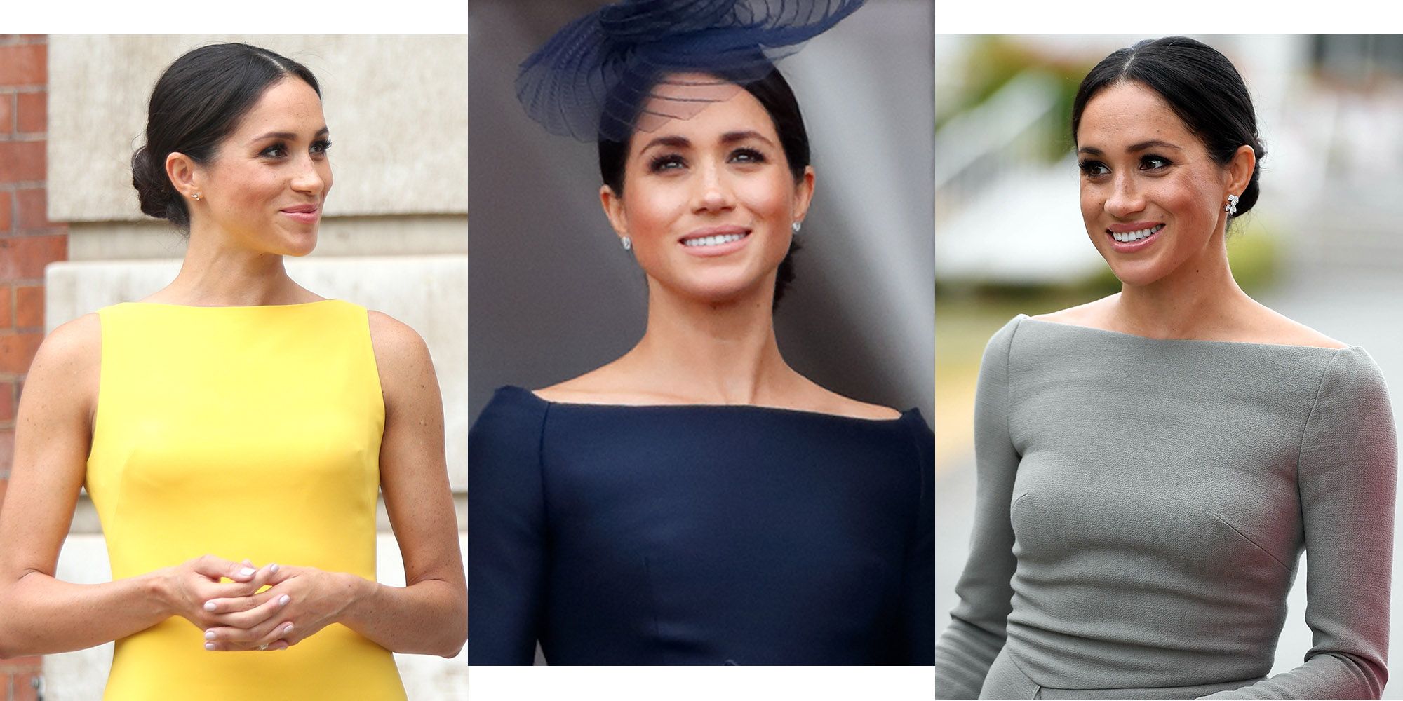 hairstyles for boat neck dress