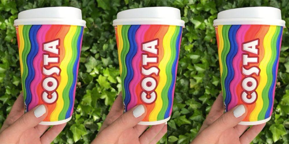 Costa Rainbow Cupts We can't wait to get our hands on these colourful