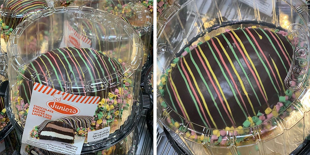Costco Is Selling A Giant Egg-Shaped Cake That’s Filled With White And Milk Chocolate Mousses