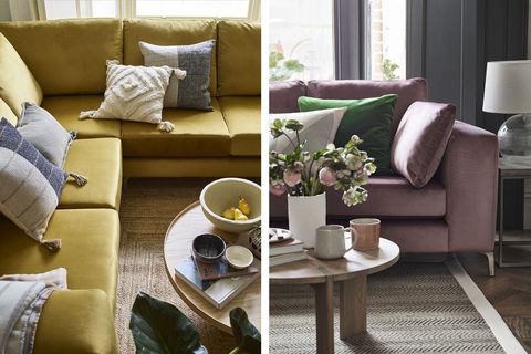 cosy living room ideas  velvet