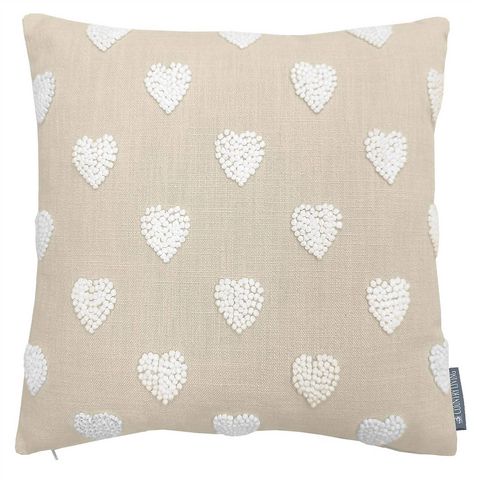 French country living knot heart cushion