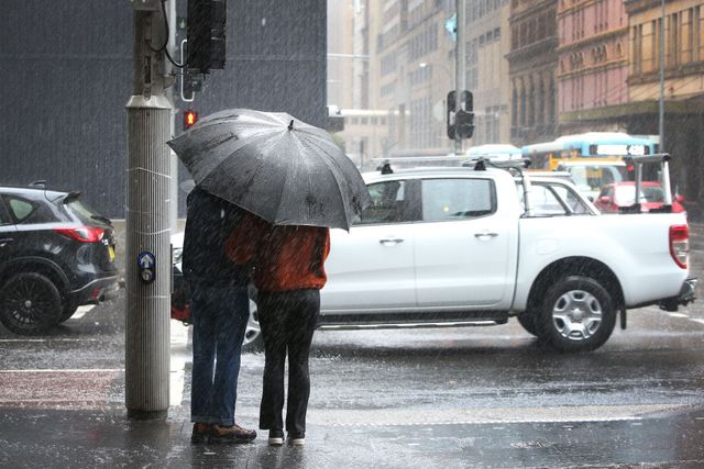 heavy rain lashes sydney following months of drought