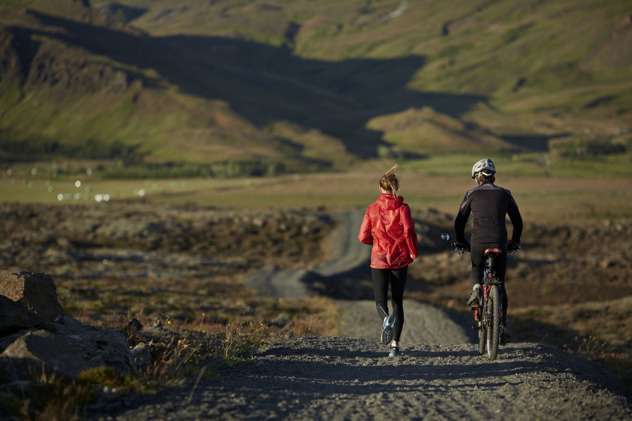 biking with a heavy backpack