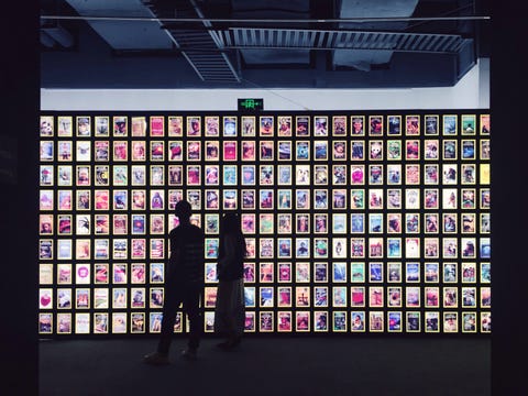 Couple Standing At Exhibition Couple Standing At Exhibition