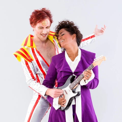 couples halloween costume david bowie and prince