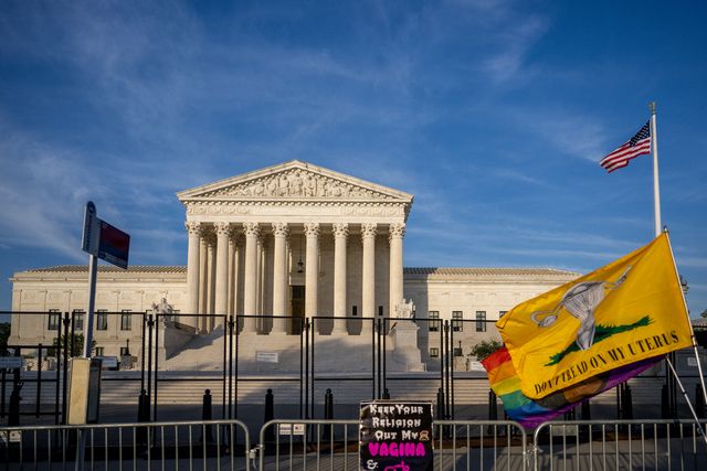 washington, dc   june 21 a view of the us supreme court building on june 21, 2022 in washington, dc the court continues to release opinions as the country awaits a major case decision pertaining to abortion rights photo by brandon bellgetty images