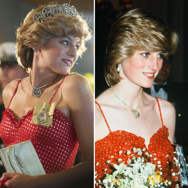 《王冠》還原黛安娜王妃經典造型！15張《王冠》黛妃服裝對比圖輯