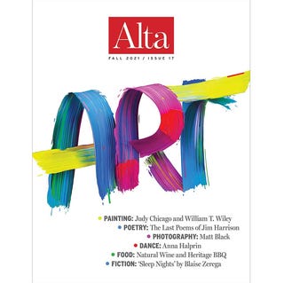 alta, fall 2021 cover, art
