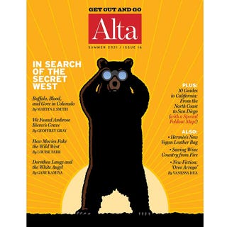 alta journal, cover, summer 2021, issue 16, in search of the secret west