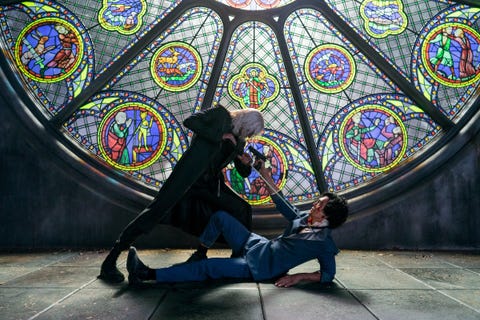cowboy bebop ending expained cowboy bepop l to r alex hassell as vicious and john cho as spike spiegel of cowboy bepop cr geoffrey shortnetflix © 2021