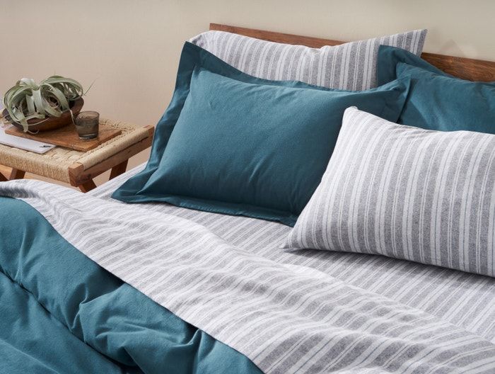 flannel duvet cover the bay