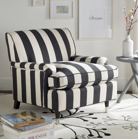 30 Best Cozy Chairs For Living Rooms Most Comfortable Cozy Chairs Blaire Black And White Armchair