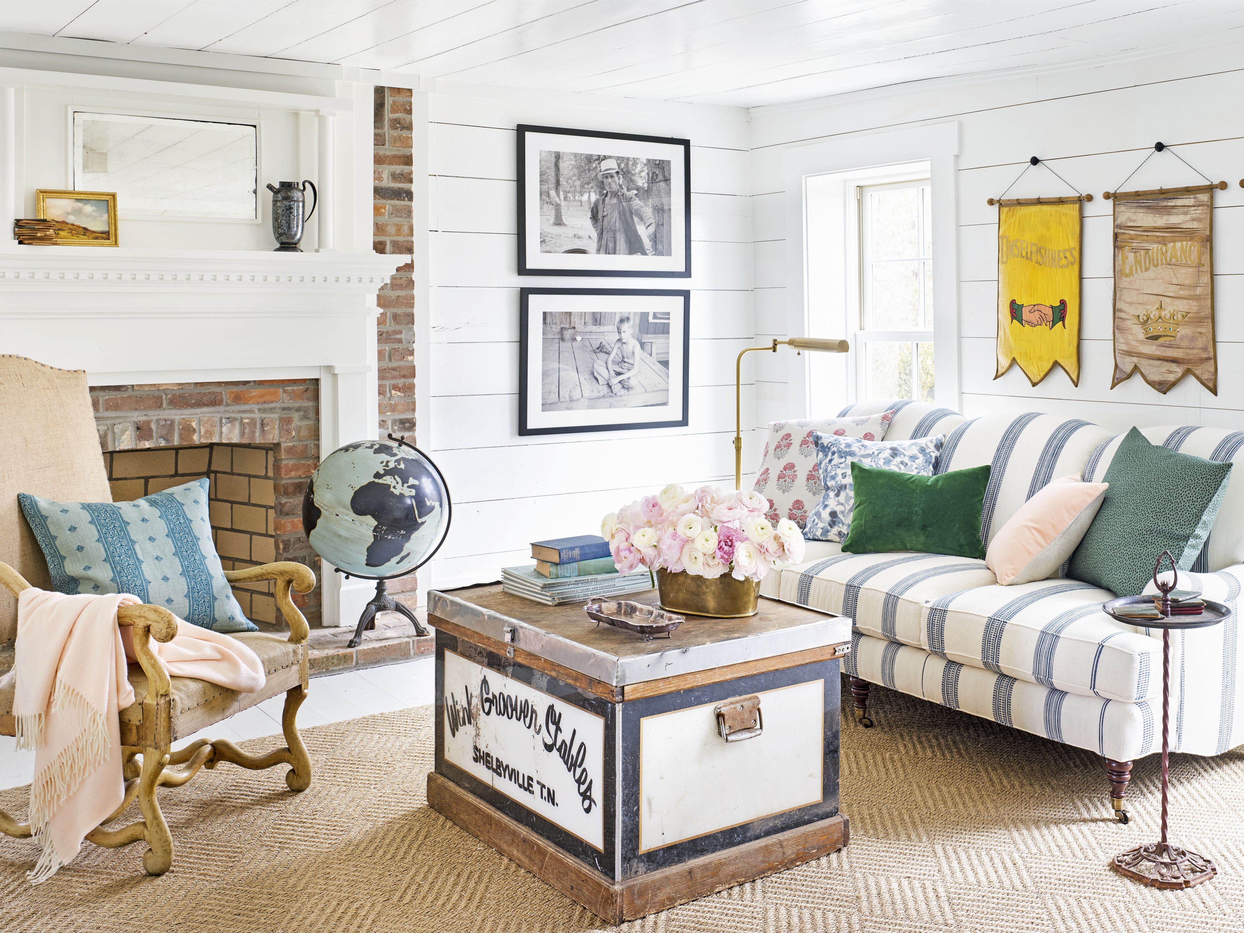 cozy living room brown furniture