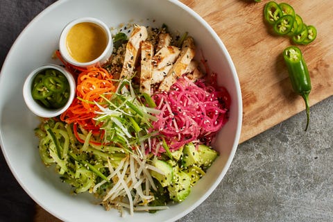 Best California Pizza Kitchen Menu Items According To Nutritionists California Pizza Kitchen Bahn Mi Bowl
