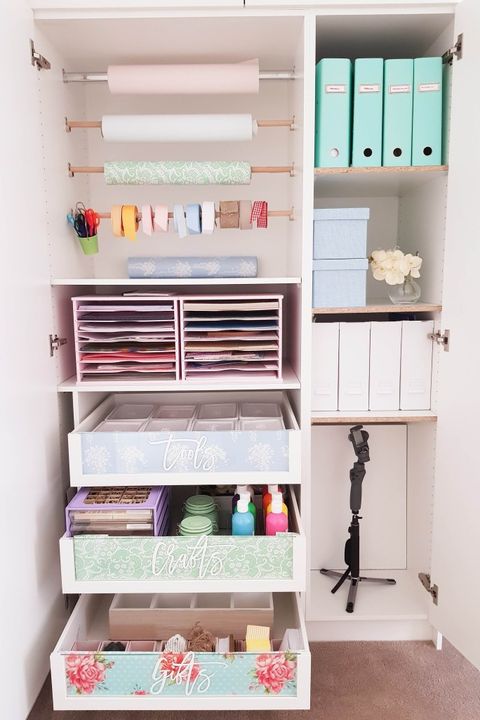 15 Craft Room Organization Ideas Best, Craft Cabinet Storage Ideas