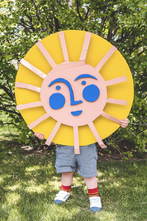 crafts for kids cardboard sun