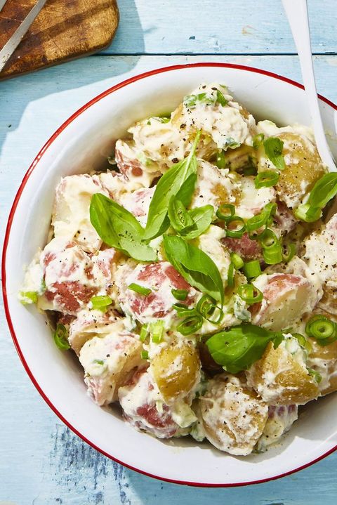 creamy basil potato salad