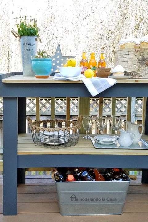 Outdoor Bar Ideas Diy Bars, Outdoor Serving Table Ideas
