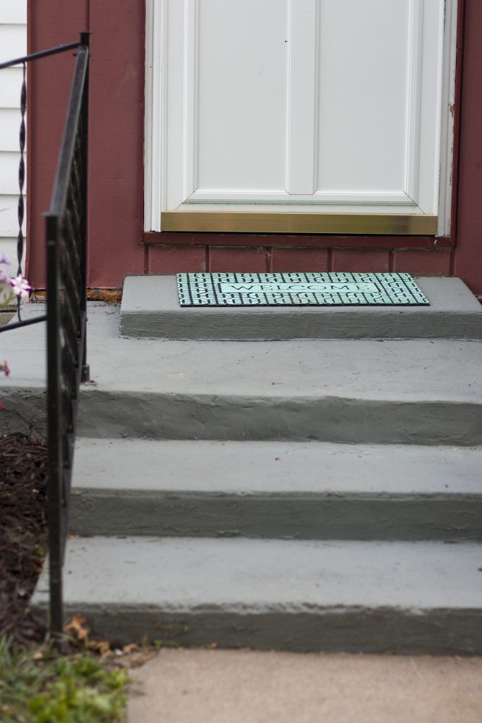 20 Diy Front Step Ideas Creative, Best Outdoor Carpet For Concrete Steps