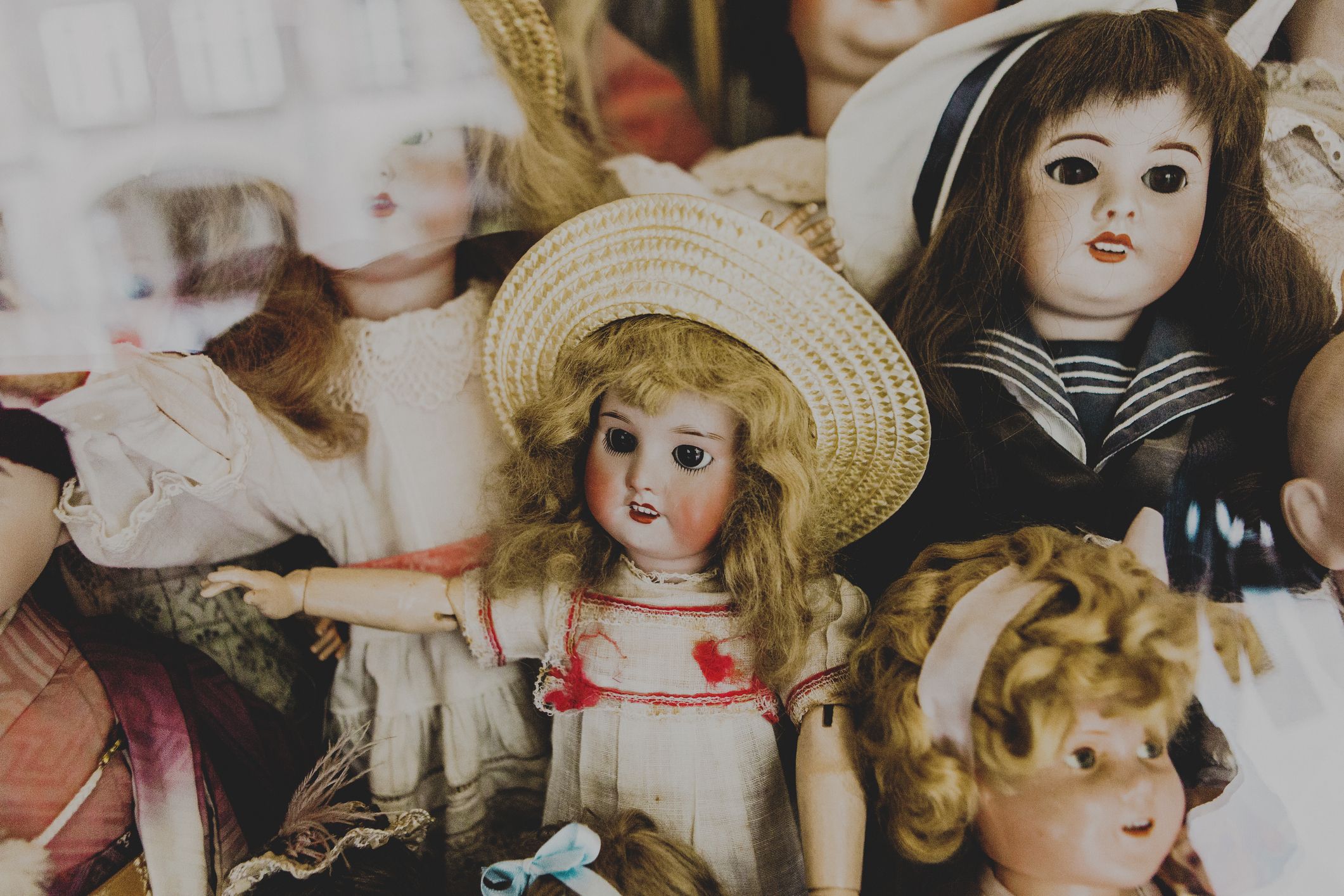 creepy vintage dolls