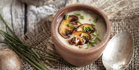 Recetas con setas: Crema de champiñones y setas Crema de champiñones y setas