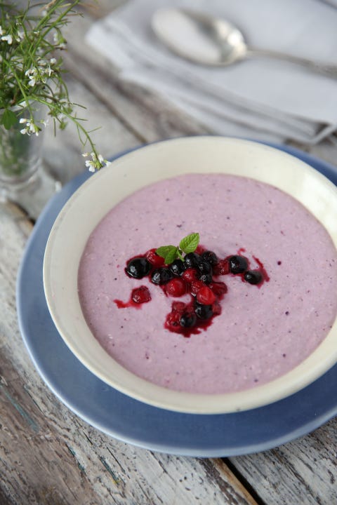 Crema de quinoa y frutos rojos receta con quinoa crema de frutos rojos y quinoa