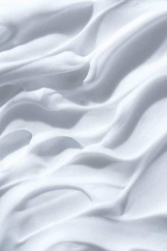 texture di crema idratante bianca
