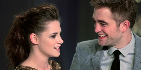 Kristen Stewart y Robert Pattinson durante una aparición pública