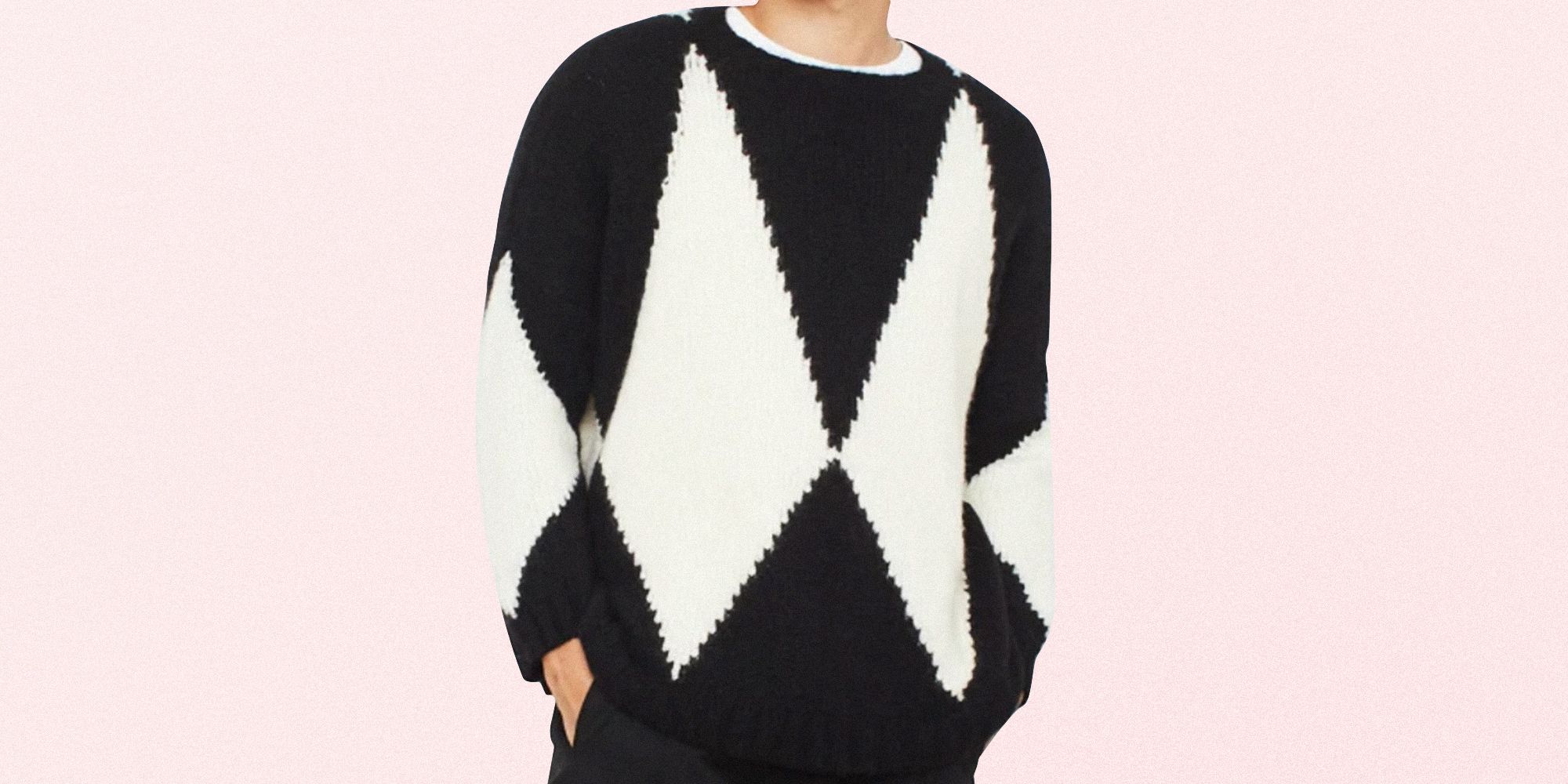 mens black chunky knit cardigan