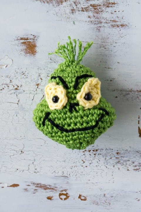 crochet Christmas ornaments grinch crochet Christmas ornaments grinch