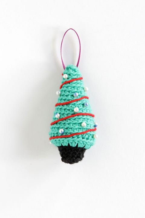 Christmas ornaments tree at the crochet Christmas ornaments tree at the crochet