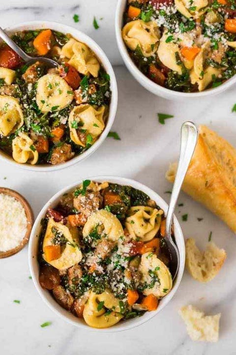 healthy slow-cooker soups: crockpot tortellini soup healthy slow-cooker soups: crockpot tortellini soup