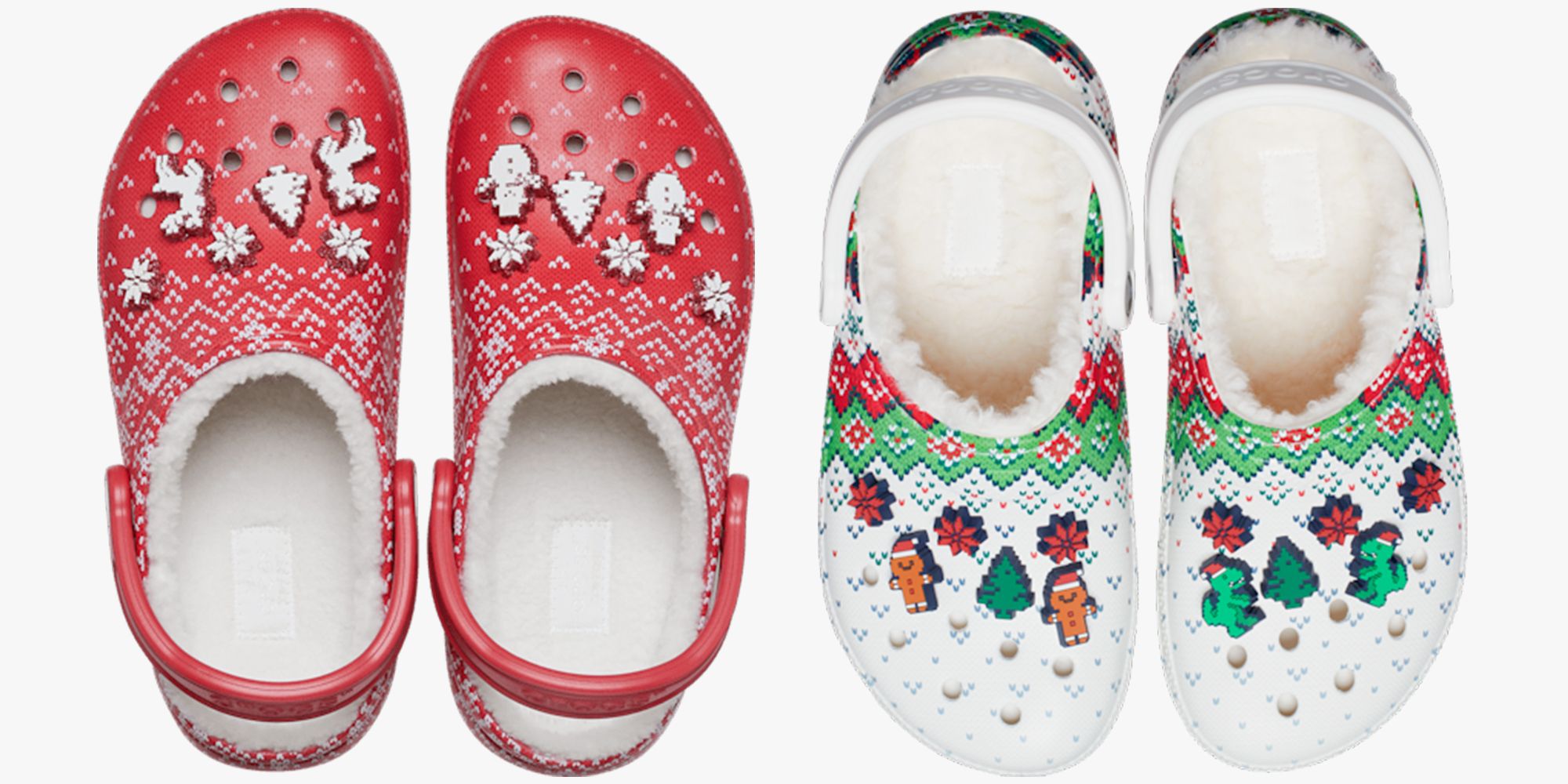 christmas fuzzy crocs