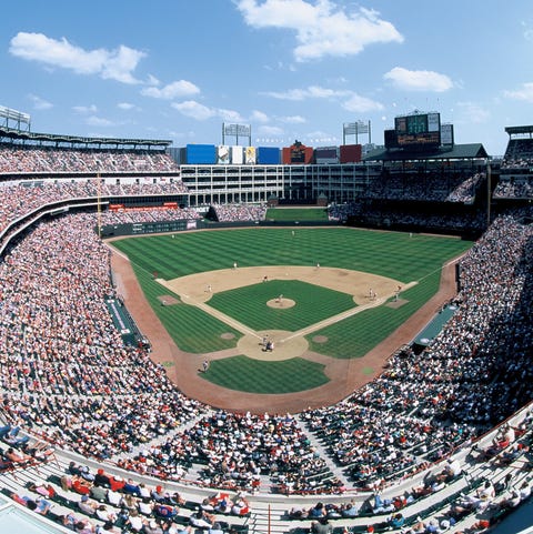 Crowd watching baseball game in stadium Crowd watching baseball game in stadium