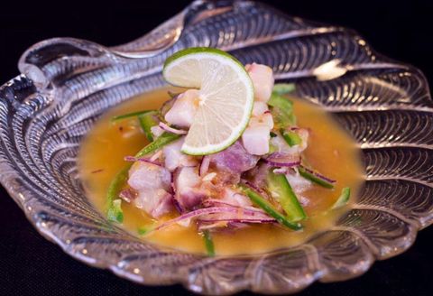 Dish, Food, Ingredient, Cuisine, Produce, Seafood, Recipe, Lime, Ceviche, Vegetable, 