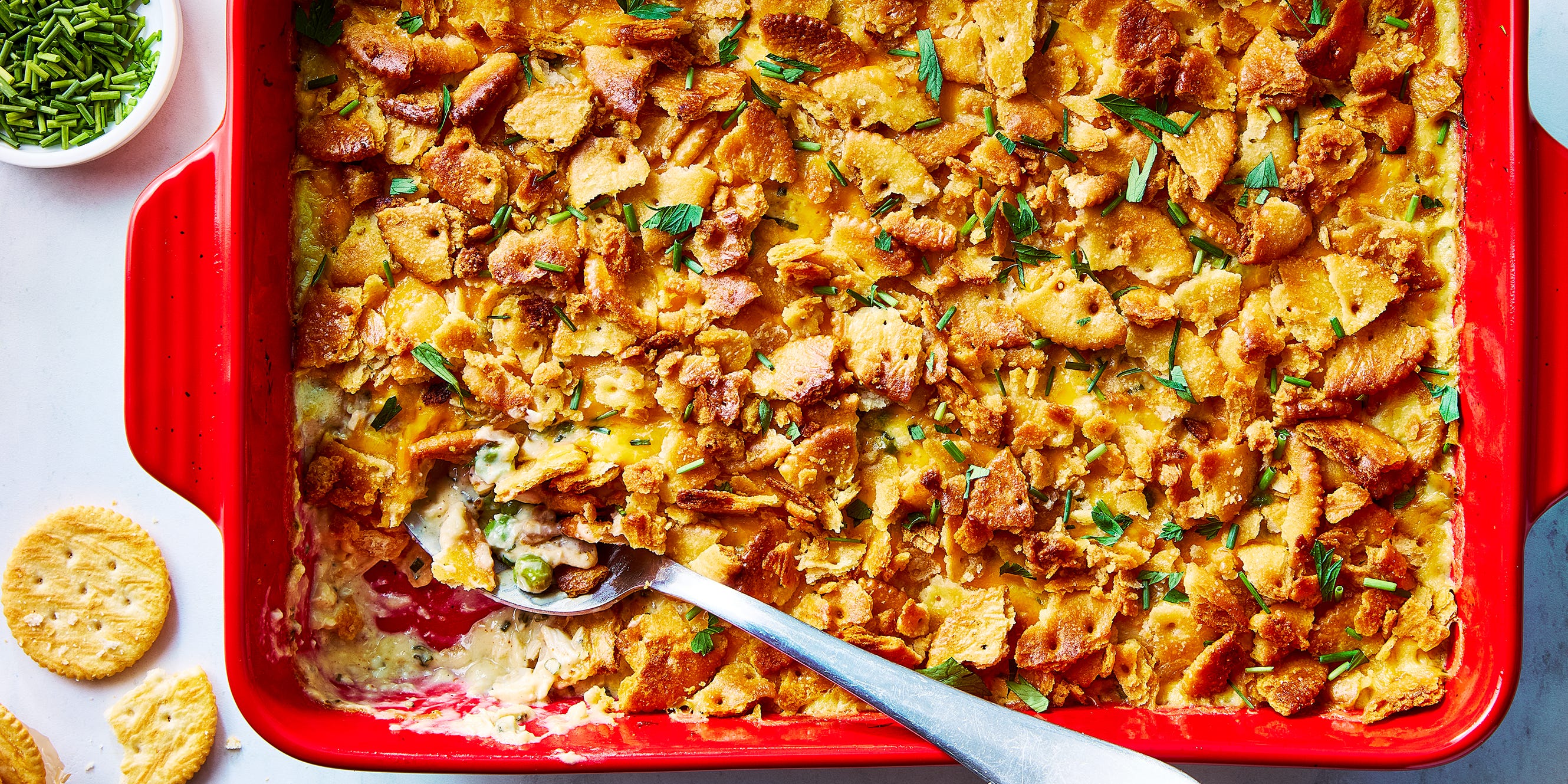 Ritz Cracker Chicken Casserole Is Creamy, Cheesy Comfort Food