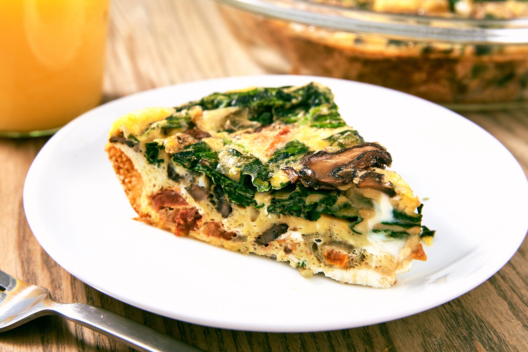 This Crustless Quiche Is Loaded With A Rainbow Of Veggies