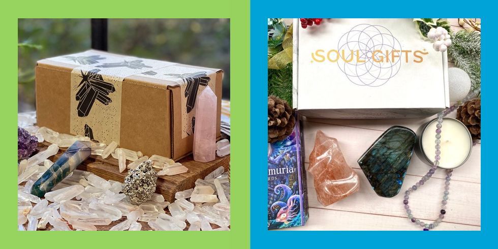 crystal mystery box gemstones crystal box crystal gift box healing box Christmas gift box healing stones crystal healing box crystal