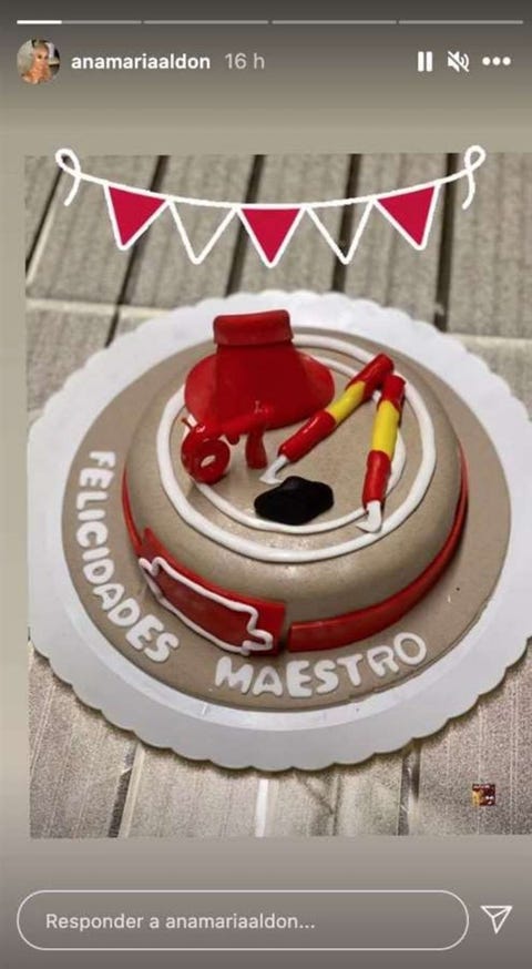 tarta cumpleaños ortega cano imagen de instagram de una tarta de cumpleaños de ortega cano