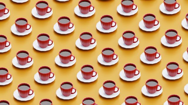 cup of coffee background pattern