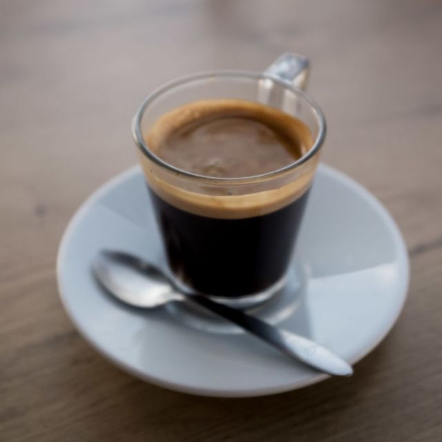 a cup of espresso coffee in cascais