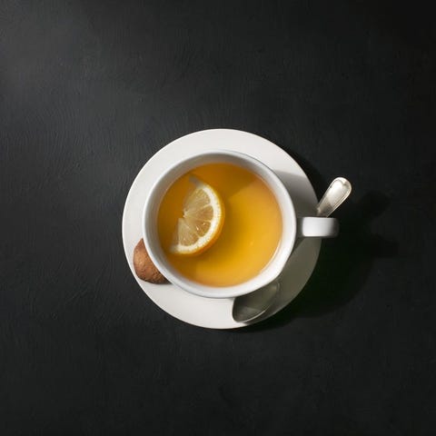 A cup of lemon tea. A cup of lemon tea.