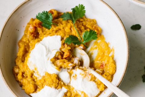 Curried Tomato Coconut Lentils