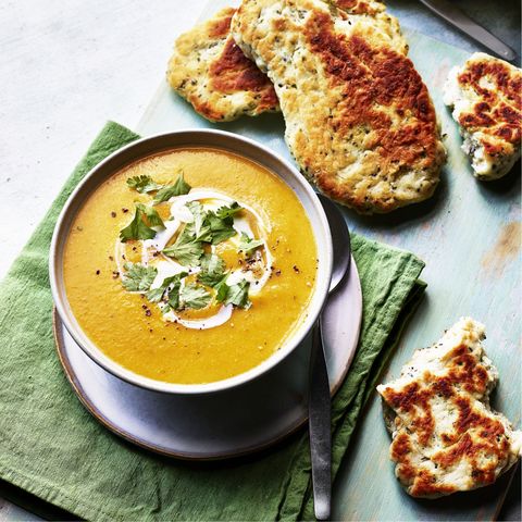 curried squash and lentil soup