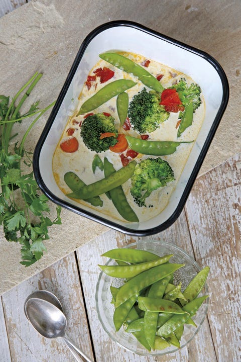 Receta curry con tirabeques y brócoli curry con tirabeques y brócoli
