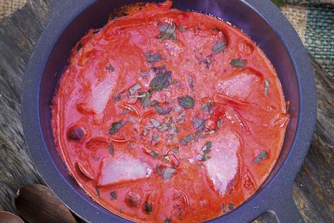 curry rojo de pescado