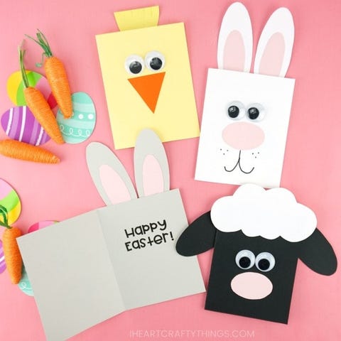 30 DIY Easter Cards - Cute Homemade Easter Card Ideas