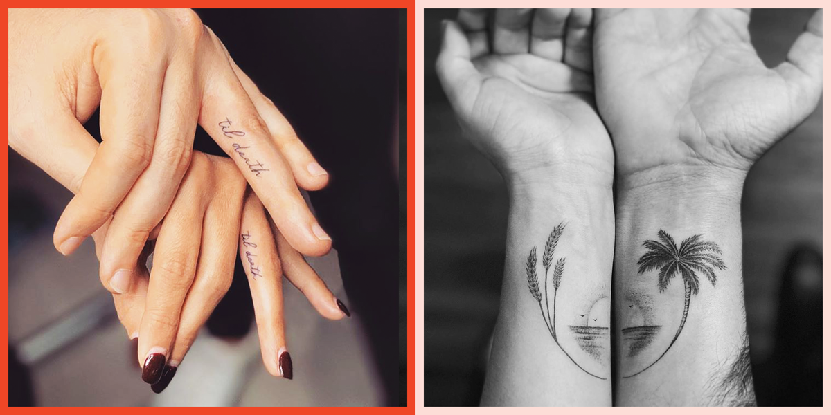 Small and Simple Couple Tattoos for Lovebirds - wide 6